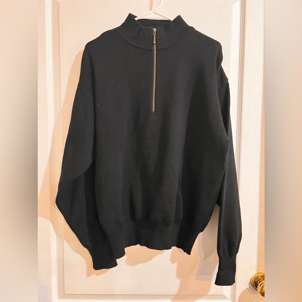 FINAL PRICE Vintage Meister 1/4 zip up Wool Blend Sweater